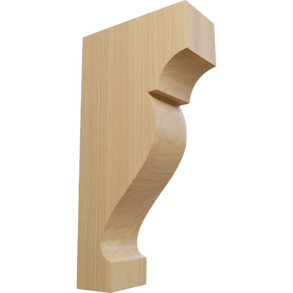 Ekena Millwork 1 3/4"W x 4"D x 8"H Medium Dearborn Wood Corbel, Cherry CORW02X08X04DRCH - main